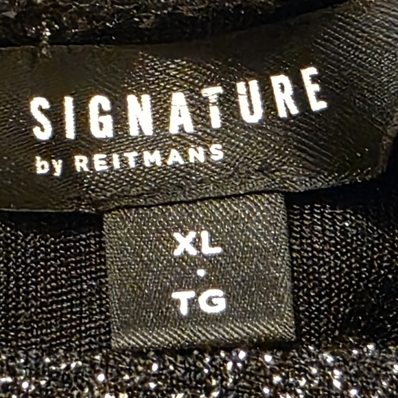 Retro sleeveless cocktail swing dress, black threaded with silver,, XL - Picture 15 of 16